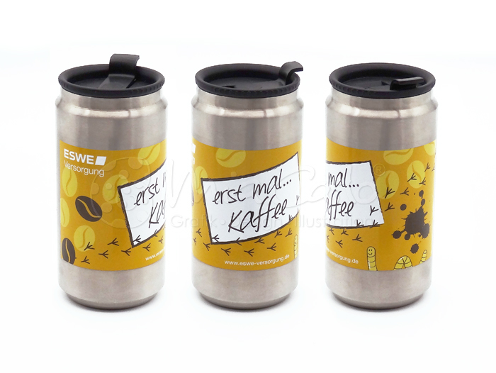 Werbemittel | Thermobecher Gestaltung | Mia Carlo