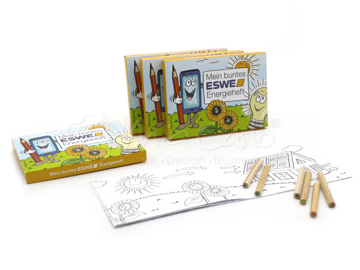 Ausmalbuch Gestaltung | Verpackungsgestaltung und Illustrationen: Mia Carlo