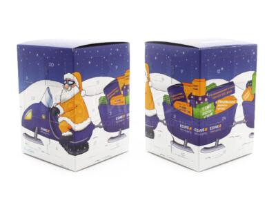 Adventskalender in Würfelform | Mia Carlo Gestaltung eines Adventskalenders in Würfelform für ESWE Versorgungs AG