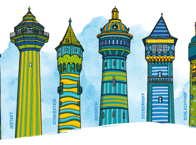 Wiesbadener Wassertürme | Mia Carlo